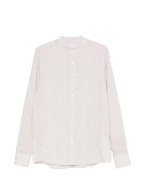 band-collar long-sleeve shirt by TAGLIATORE