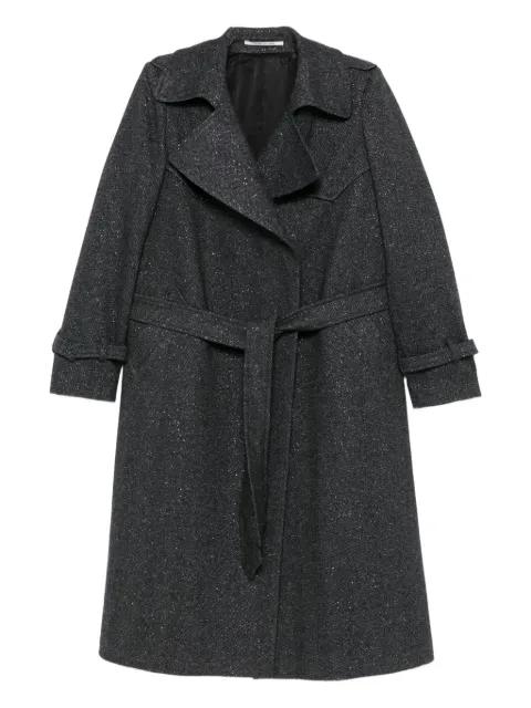 belted Carola coat by TAGLIATORE