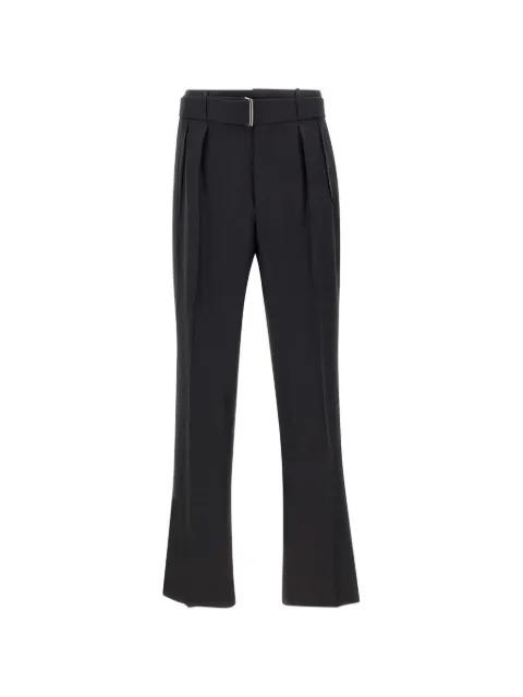 belted pleated trousers by TAGLIATORE