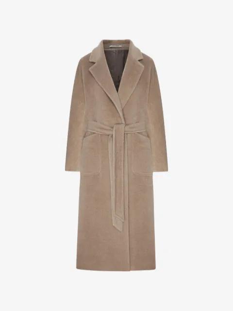 belted wool coat by TAGLIATORE