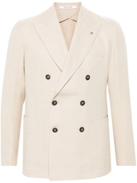 brooch-detail blazer by TAGLIATORE