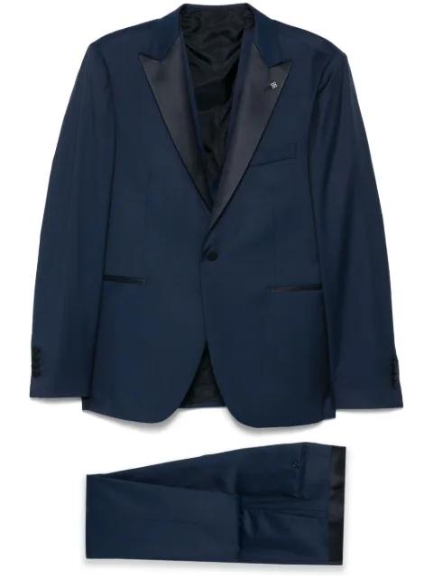 brooch-detail suit by TAGLIATORE