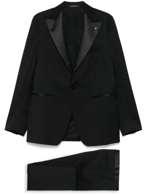 brooch-detail suit by TAGLIATORE