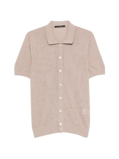 button ribbed shirt by TAGLIATORE