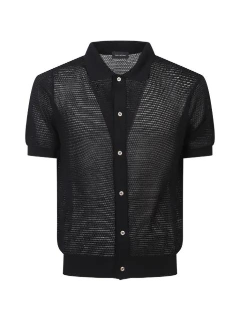 buttoned mesh shirt by TAGLIATORE