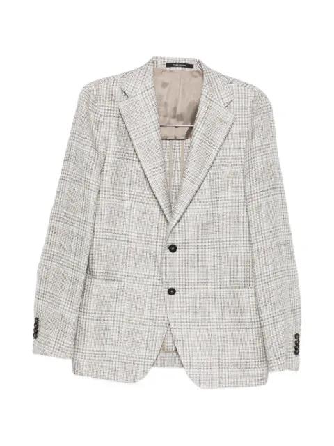 check-pattern blazer by TAGLIATORE