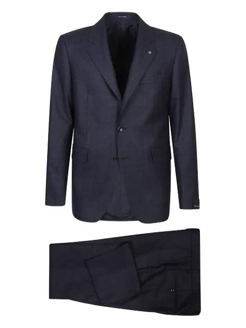 check-pattern wool suit by TAGLIATORE