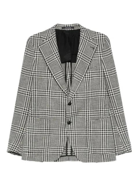 checked single-breasted blazer by TAGLIATORE