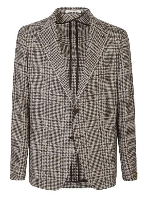 checked single-breasted jacket by TAGLIATORE