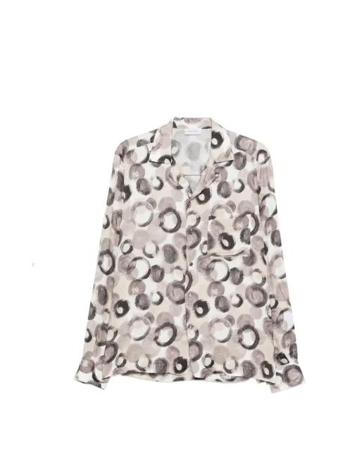 circle-print shirt by TAGLIATORE