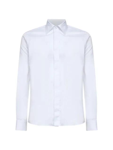 covered-button long-sleeve shirt by TAGLIATORE