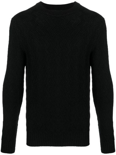 crew-neck virgin wool jumper by TAGLIATORE