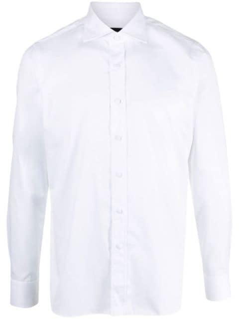 cutaway-collar cotton shirt by TAGLIATORE