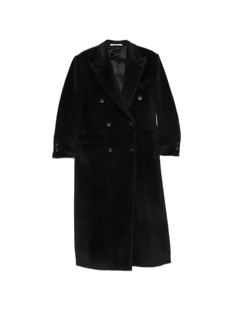 double-breasted alpaca-blend coat by TAGLIATORE