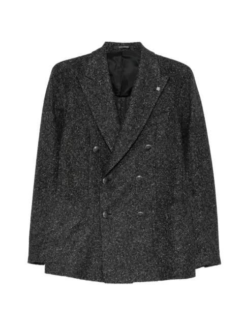 double-breasted bouclé jacket by TAGLIATORE
