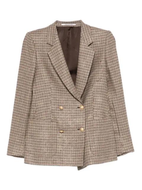double-breasted check jacket by TAGLIATORE