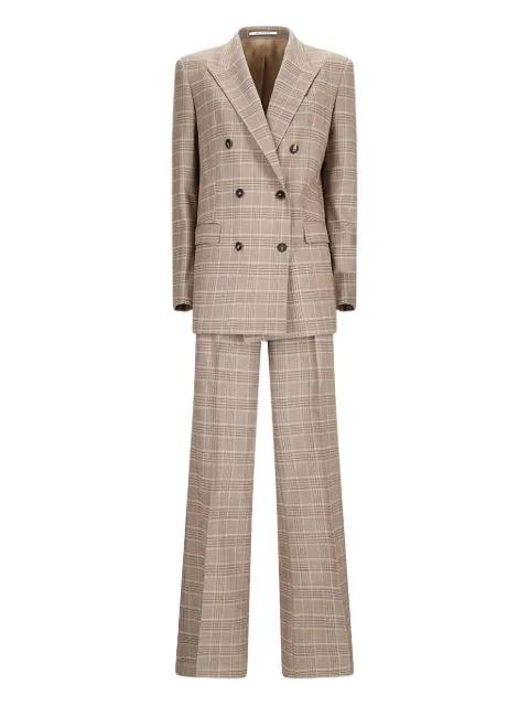 double-breasted checked blazer by TAGLIATORE