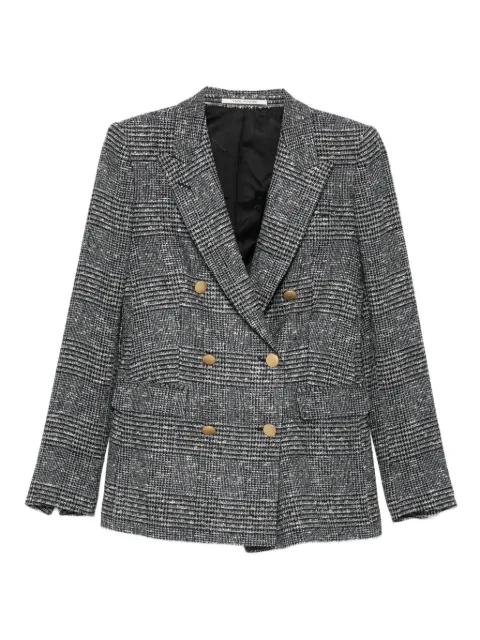 double-breasted checked blazer by TAGLIATORE