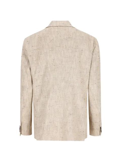 double-breasted flap-pocket blazer by TAGLIATORE