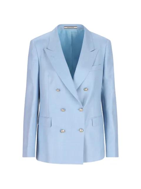 double-breasted flap-pockets blazer by TAGLIATORE