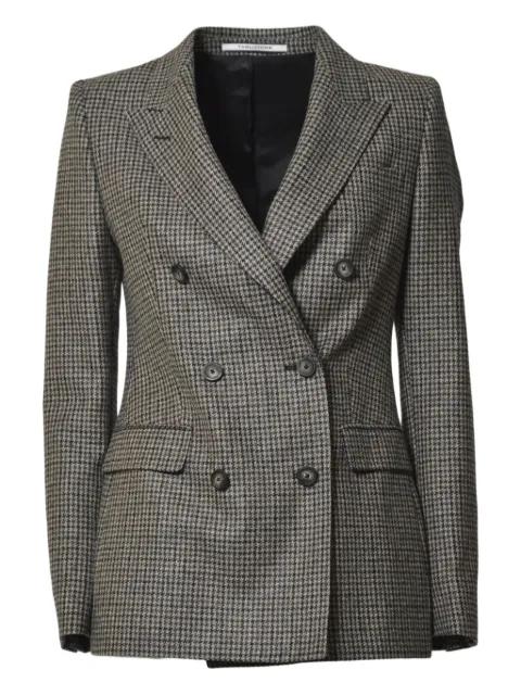 double-breasted houndstooth jacket by TAGLIATORE