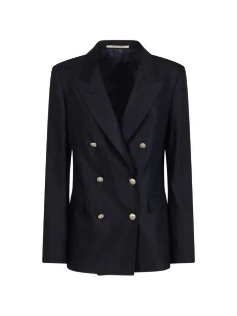 double-breasted linen blazer by TAGLIATORE