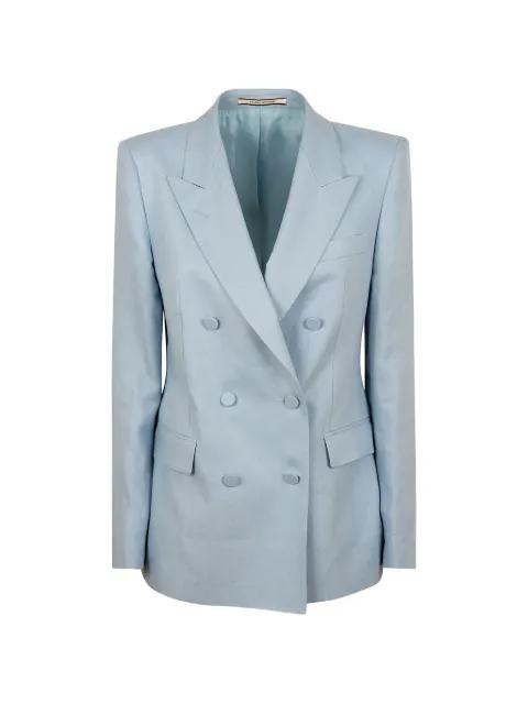 double-breasted linen jacket by TAGLIATORE