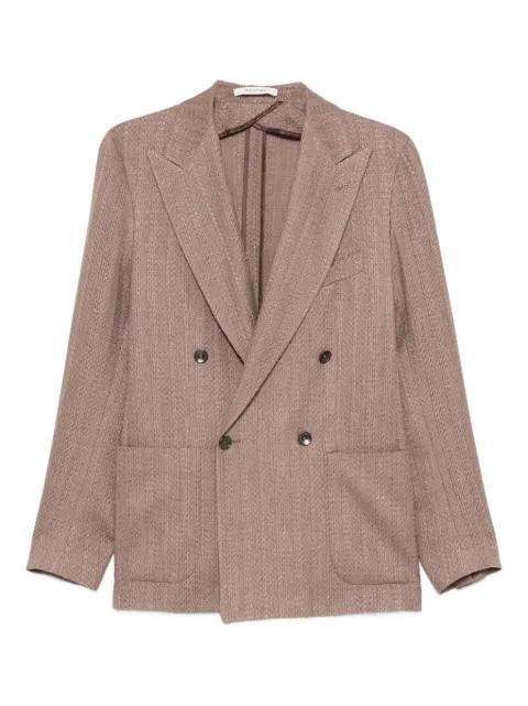 double-breasted patch-pocket blazer by TAGLIATORE