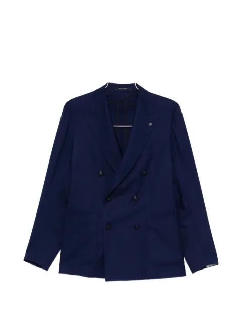 double-breasted patch-pockets blazer by TAGLIATORE