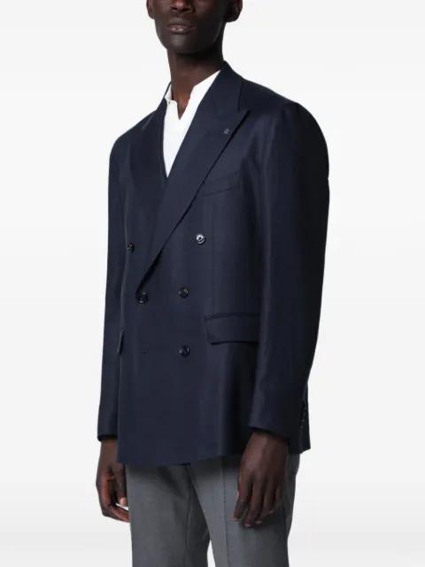 double-breasted peak-lapel blazer by TAGLIATORE