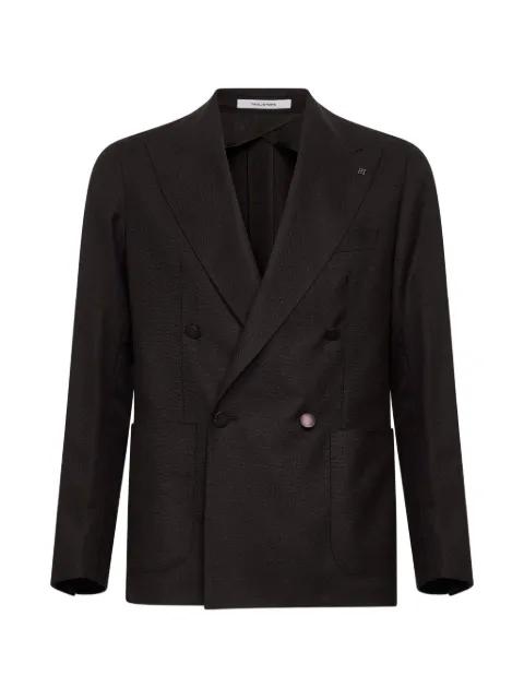 double-breasted peak-lapel blazer by TAGLIATORE