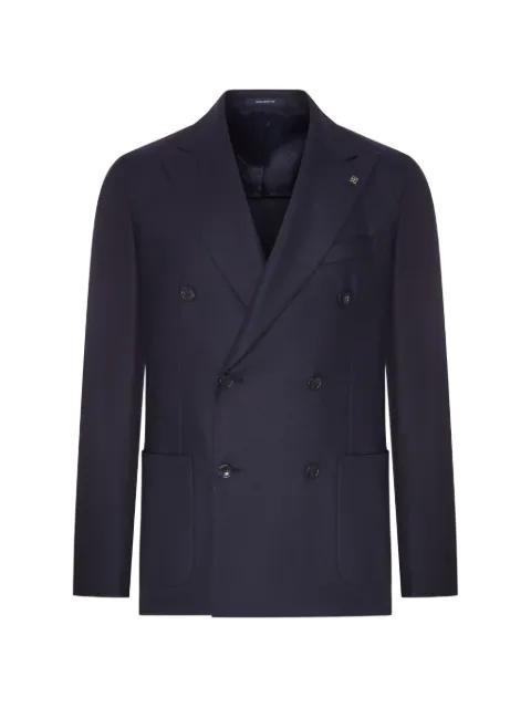 double-breasted peak-lapel blazer by TAGLIATORE