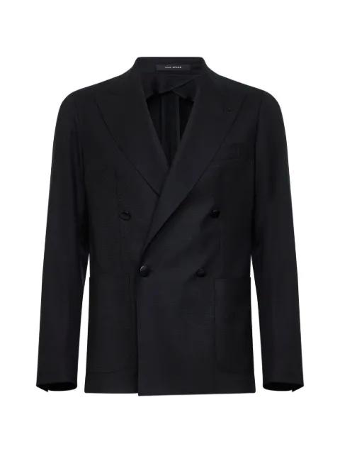 double-breasted peak-lapel blazer by TAGLIATORE