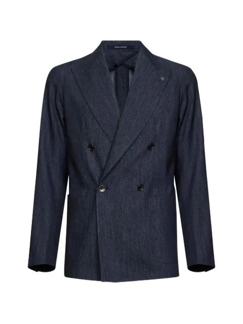double-breasted peak-lapel blazer by TAGLIATORE