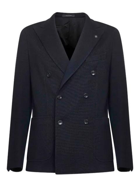double-breasted peak-lapel blazer by TAGLIATORE
