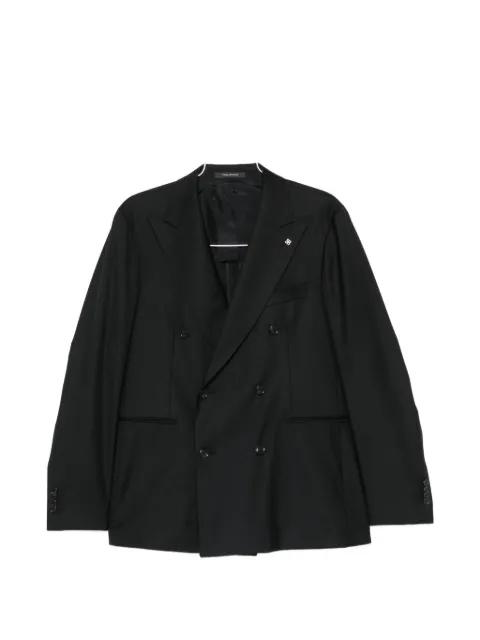 double-breasted peak-lapel suit by TAGLIATORE