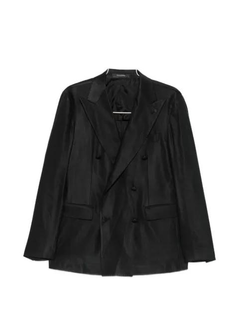 double-breasted peak-lapel suit by TAGLIATORE