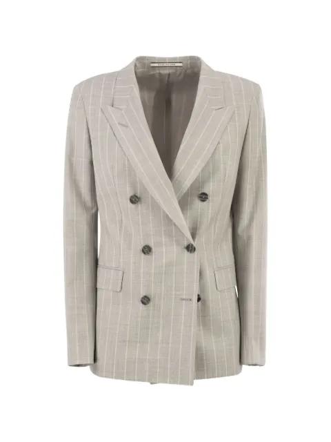 double-breasted pinstripe blazer by TAGLIATORE