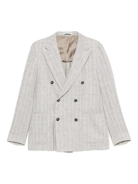 double-breasted striped blazer by TAGLIATORE