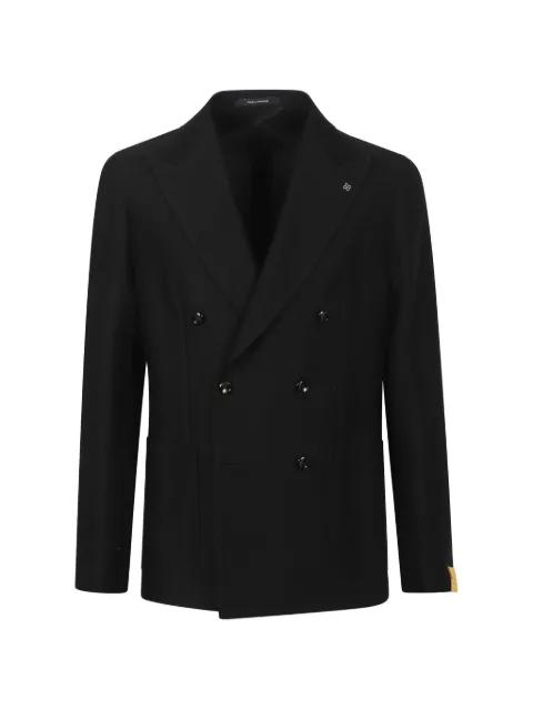 double-breasted textured blazer by TAGLIATORE