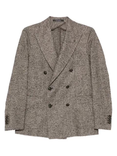 double-breasted textured blazer by TAGLIATORE