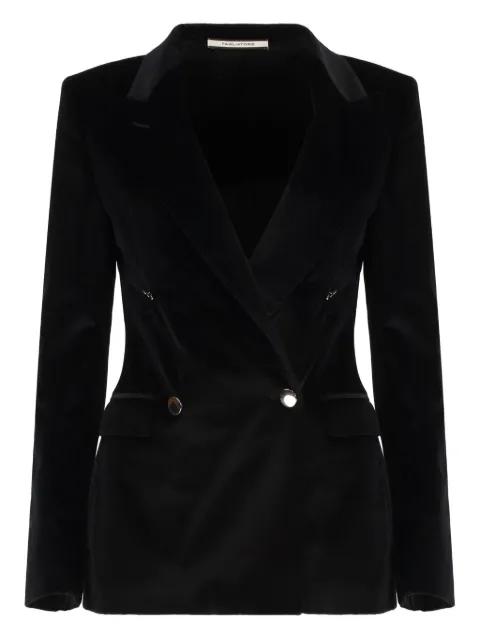 double-breasted velvet jacket by TAGLIATORE