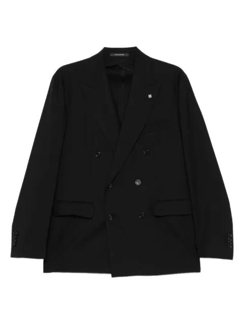 double-breasted wool suit by TAGLIATORE