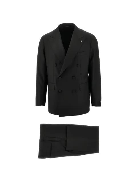 double-breasted wool suit by TAGLIATORE