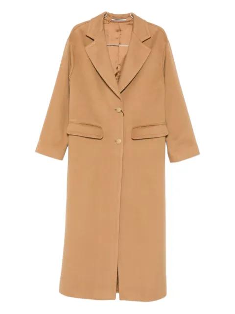 flap-pocket button-fastening coat by TAGLIATORE