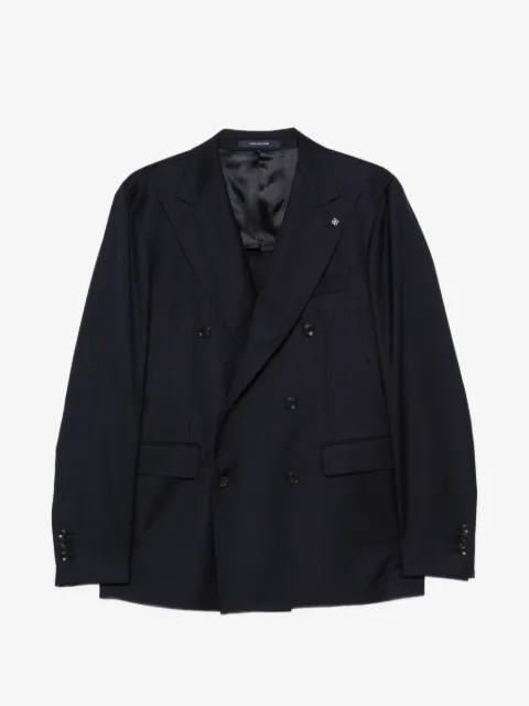 flap-pocket double-breasted suit by TAGLIATORE