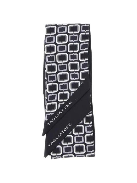 geometric print scarf by TAGLIATORE