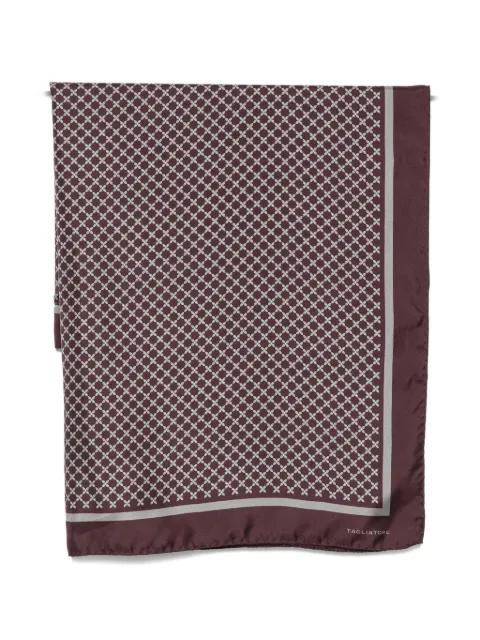 geometric-print silk scarf by TAGLIATORE