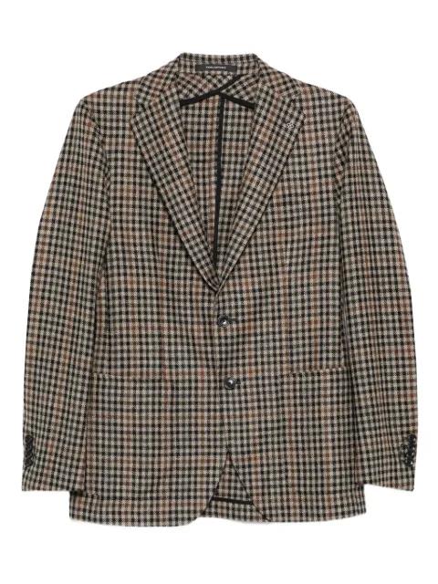 gingham-check blazer by TAGLIATORE