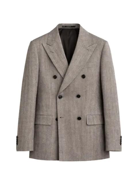 herringbone blazer by TAGLIATORE